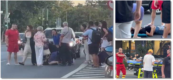 Incident în trafic la Timișoara. Tânără prăbușită între mașini pe un bulevard. VIDEO
