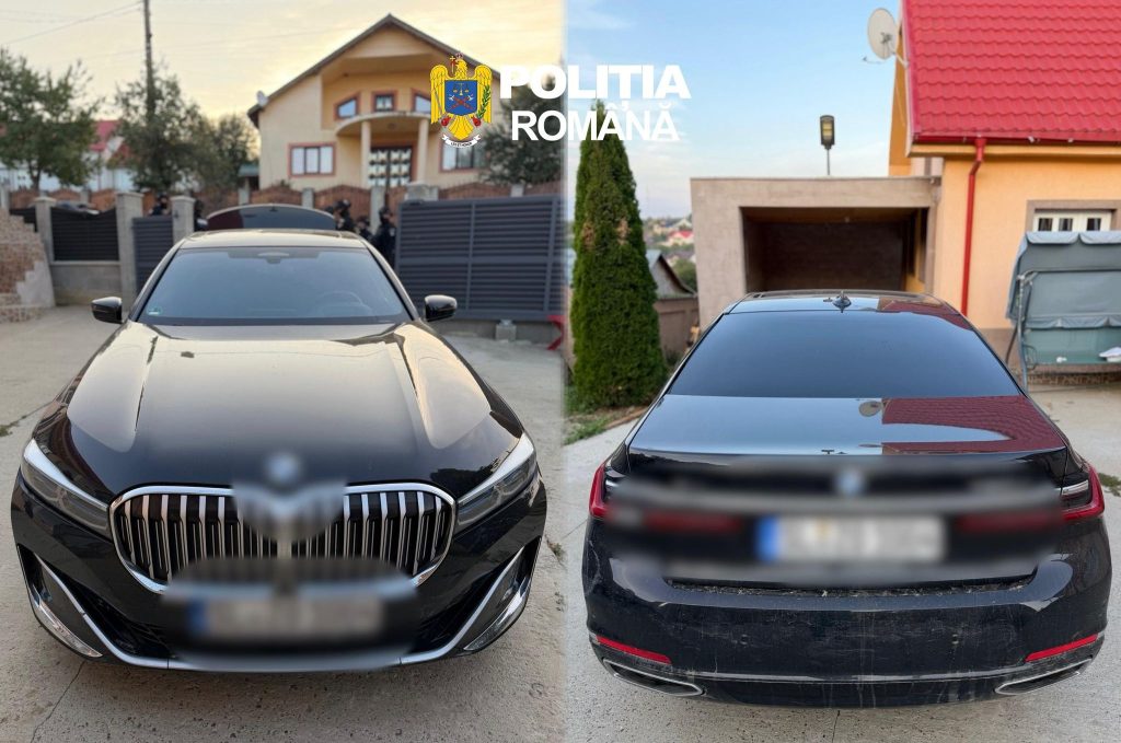 Bolid declarat furat în Germania, găsit de polițiști în Bacău