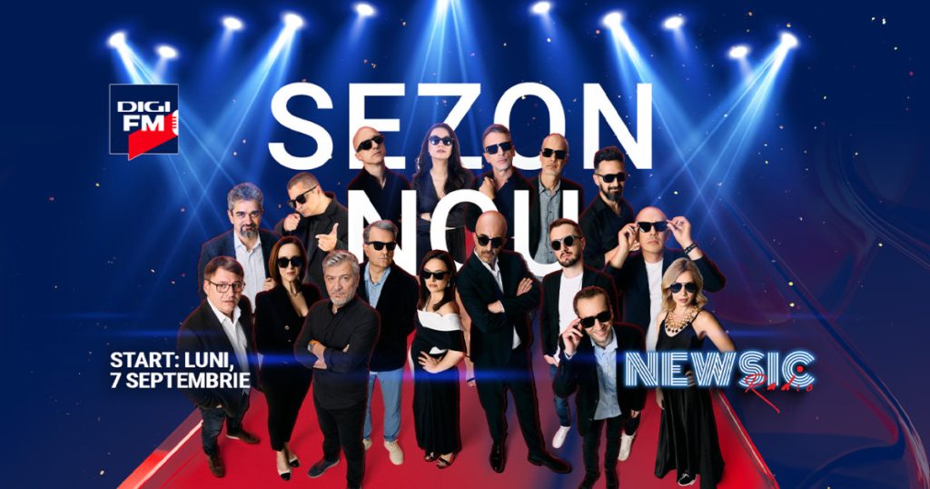 Din 7 septembrie, vedetele Digi FM se întorc la microfon într-un nou sezon de NEWSIC Radio