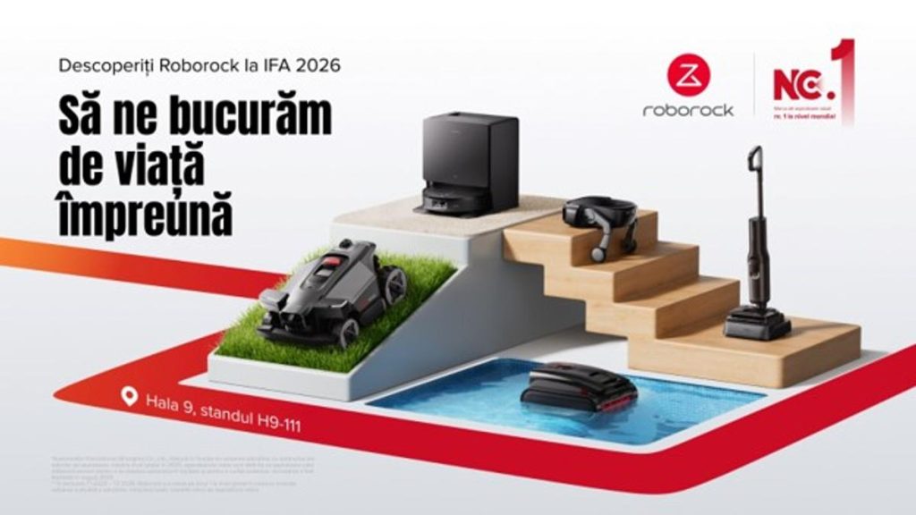 Roborock redefinește curățenia inteligentă la IFA 2026 cu noul Saros 20 Flow Complete și revoluționarul Saros Rover