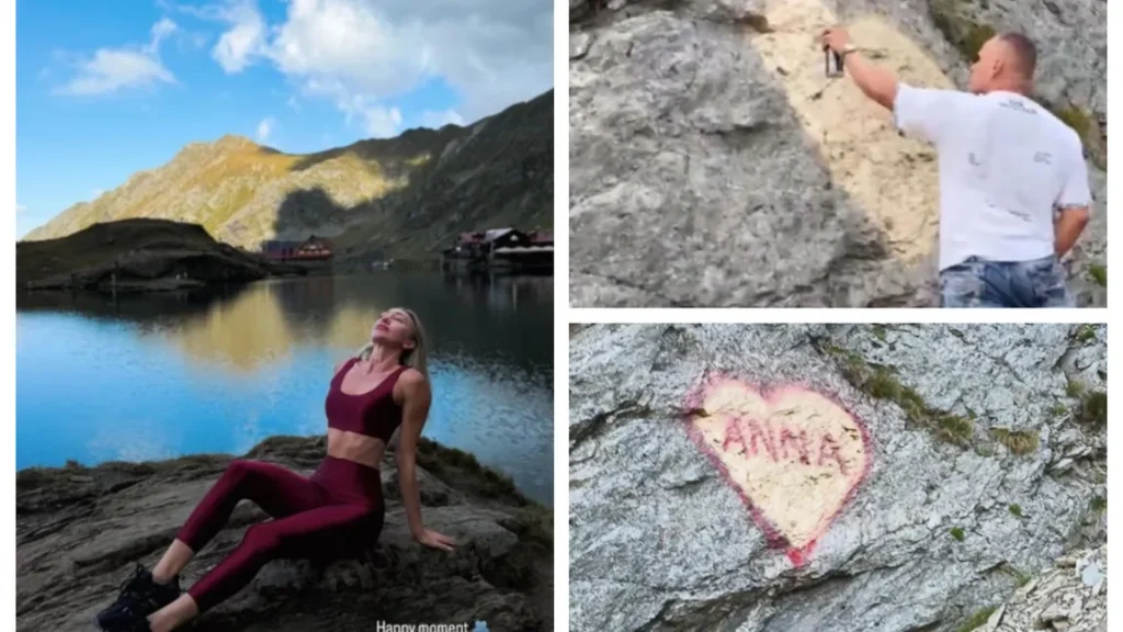 Anna s-a întors pe Transfăgărășan, la locul în care Mihai și-a scris iubirea pe stâncă. Mesajul neașteptat transmis de ucraineancă!