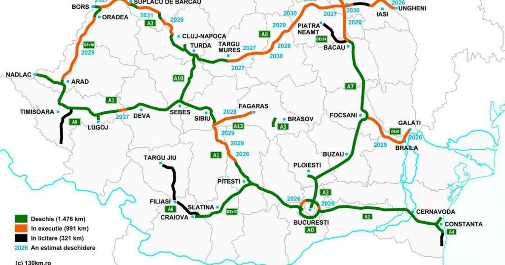 Harta autostrăzilor din România, după două decenii de șantiere: „Lumea se obișnuiește repede cu binele”