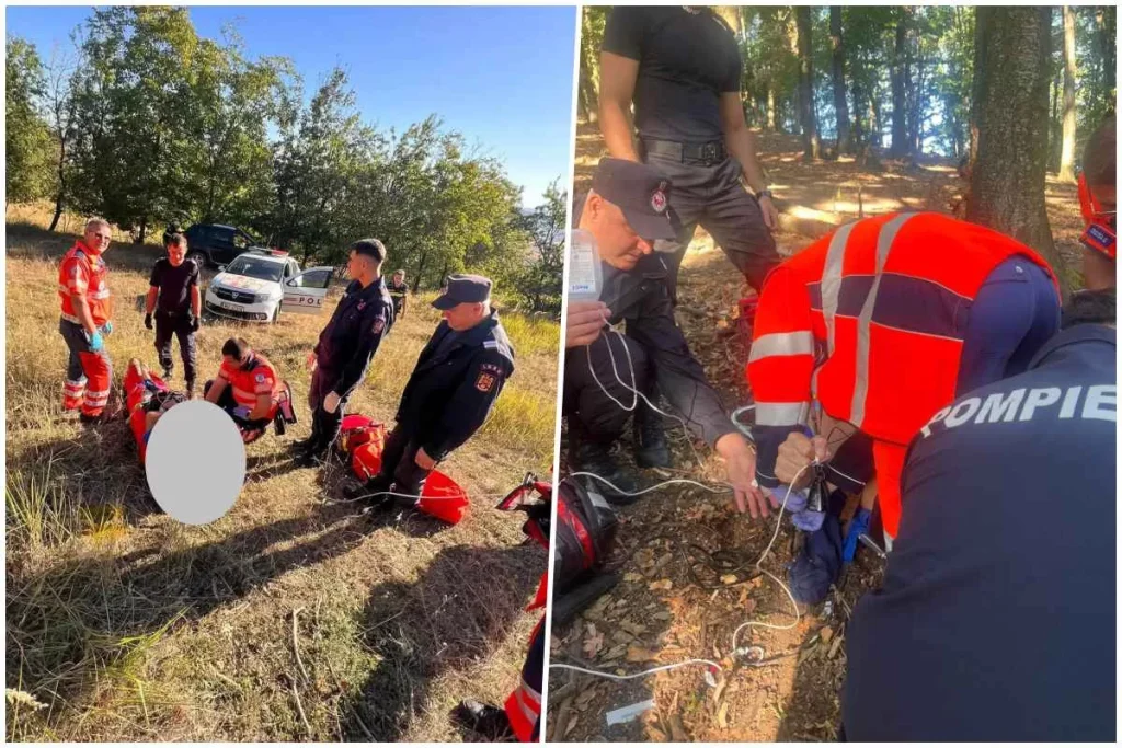 Persoană grav rănită într-un accident cu un tractor, în comuna Cleja. Victima a fost evacuată dintr-o zonă greu accesibilă