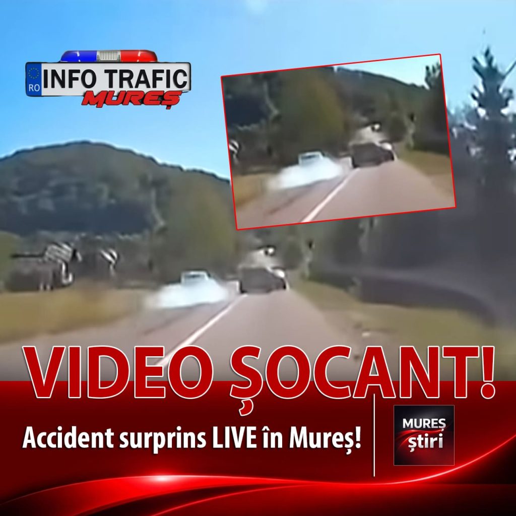 Accident rutier surprins live în zona Câmpu Cetății: Imagini șocante de pe camera de bord au devenit virale!