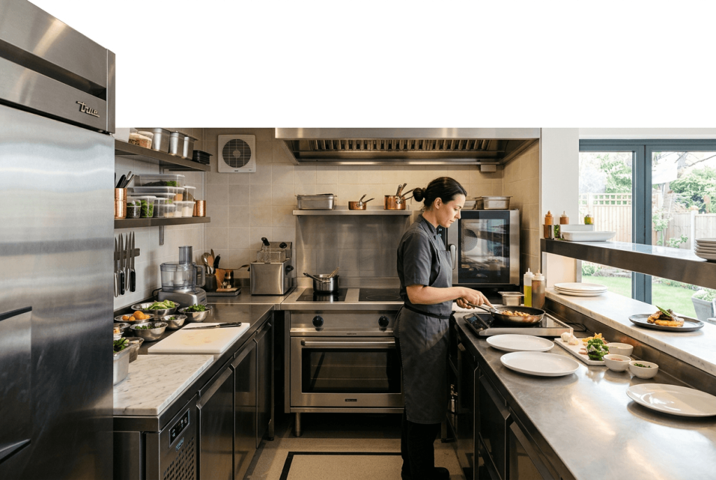 Echipamente puține, drumuri scurte: bucătăria de restaurant care consumă mai puțin