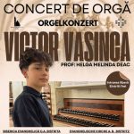 Recital de orgă susținut de un tânăr muzician din Bistrița. Victor Vasinca cântă vineri la Biserica Evanghelică