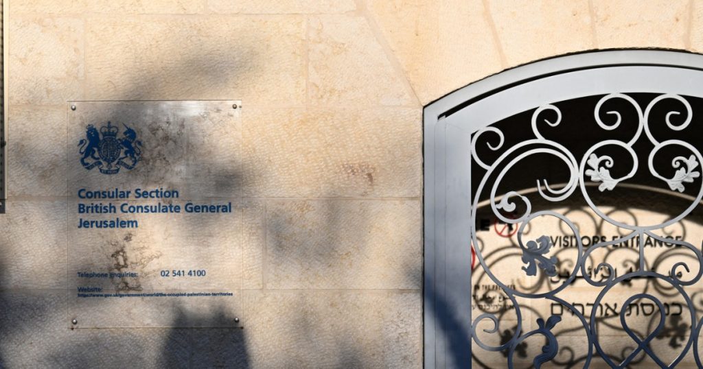 Israelul închide consulatul britanic din Ierusalim. Degradare spectaculoasă a relațiilor dintre cele două țări