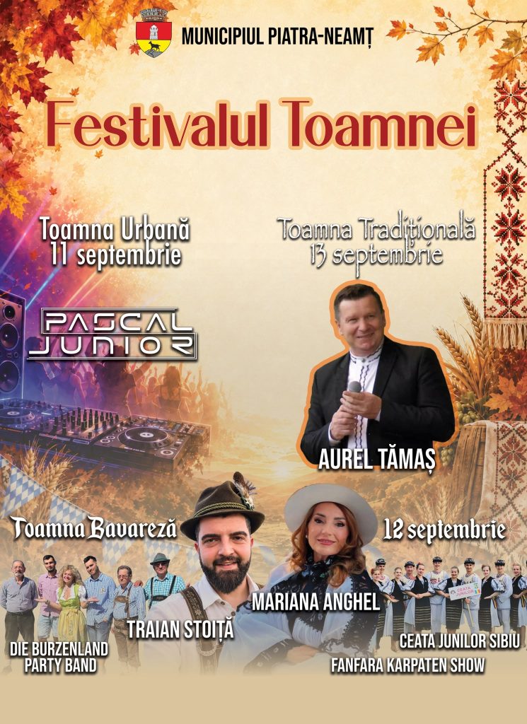 Programul complet al Festivalului Toamnei, ediția a II-a