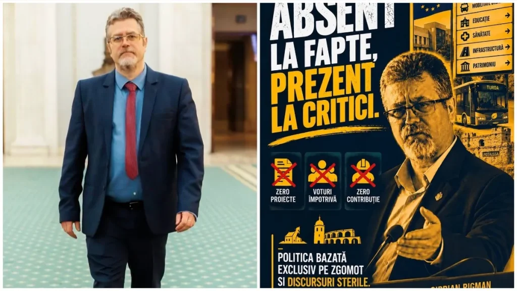 Scântei între USR și PNL la Turda. Rigman reclamă investiții făcute „în bătaie de joc”, liberalii răspund cu un atac dur