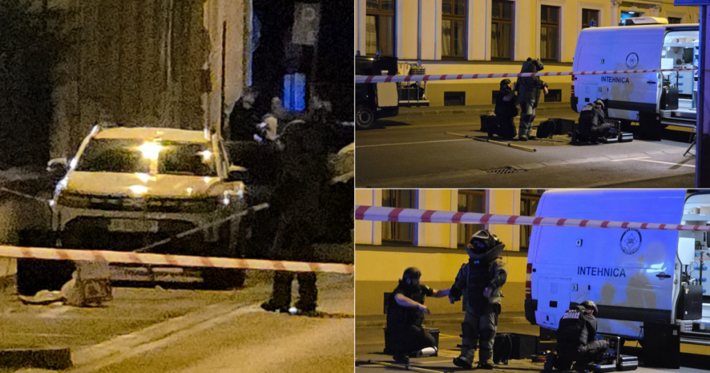 Colet suspect abandonat în fața Sinagogii Mari Ortodoxe din Oradea. Ce au găsit polițiștii în interior