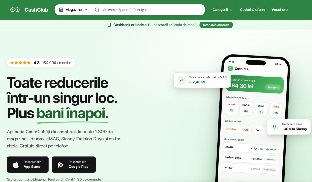 CashClub lansează o nouă versiune a platformei, după o creștere de 20% pe ambele linii de business