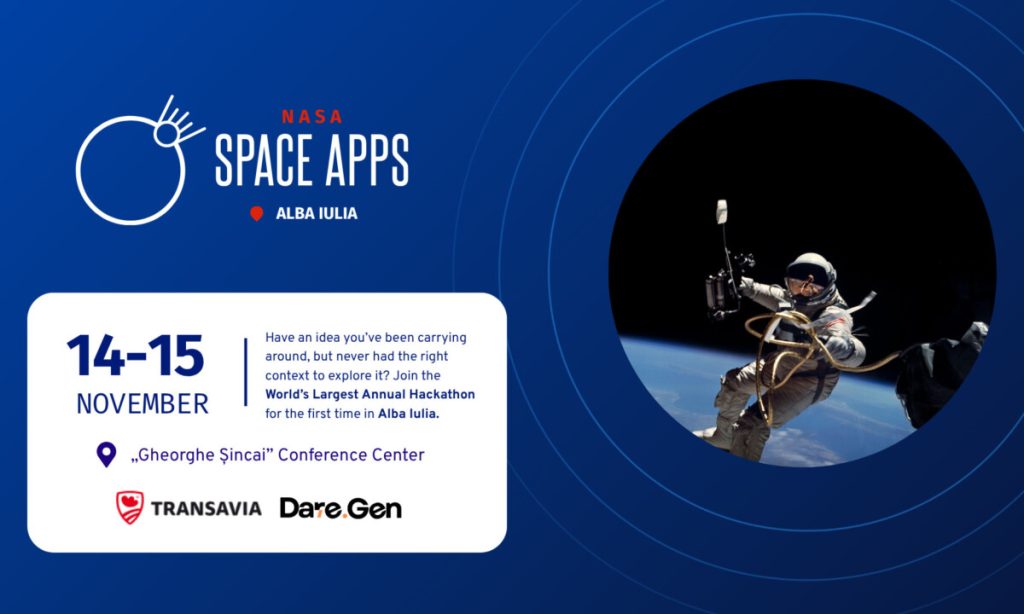 Comunicat de presă: TRANSAVIA susține noua generație de inovatori la NASA Space Apps Challenge Alba Iulia
