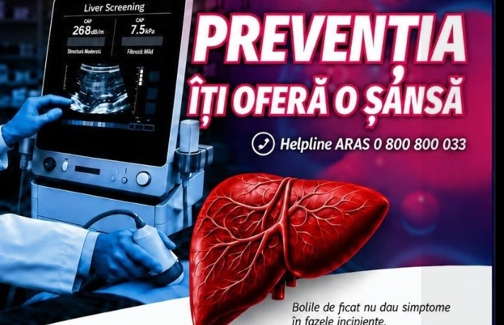 Campanie de testare gratuită pentru sănătatea ficatului, la Topoloveni