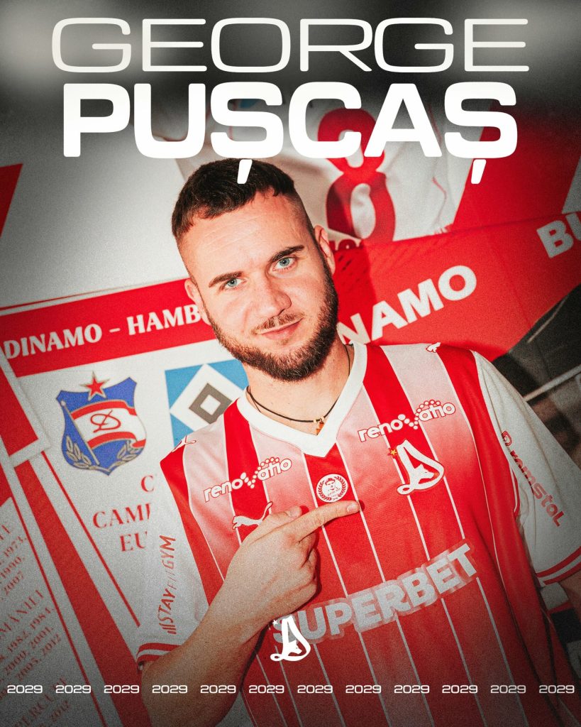George Pușcaș și-a prelungit contractul cu Dinamo până în 2029