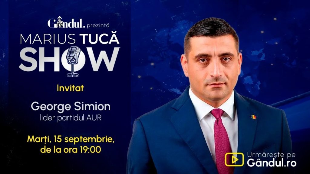 George Simion în direct la Marius Tucă Show despre protestele din Piața Victoriei și poziția AUR față de criza actuală și prestația lui Nicușor Dan: ”Oamenii s-au săturat!” - VIDEO GÂNDUL LIVE