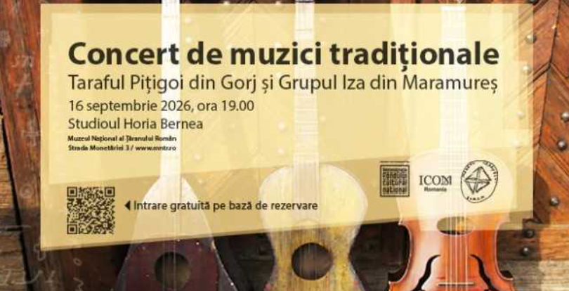Taraful Pițigoi din Târgu Cărbunești cântă miercuri la Muzeul Țăranului Român