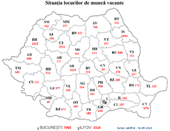 Locuri de muncă vacante la nivel național și în rețeaua EURES