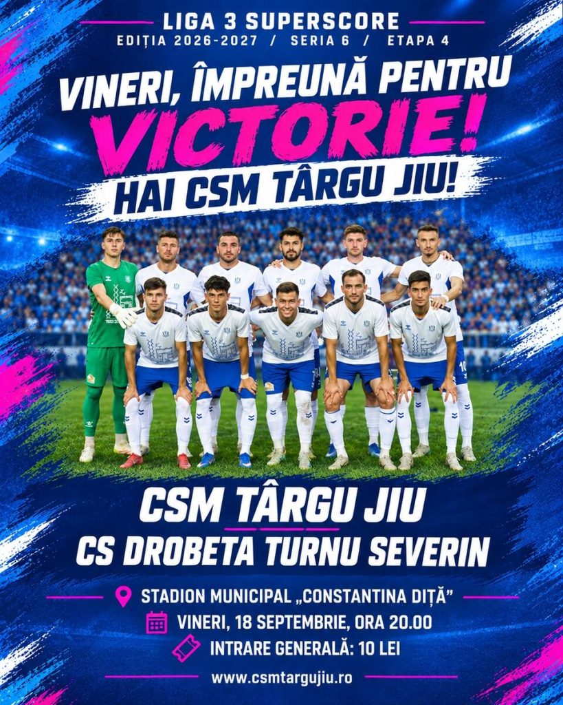 Meci de foc pentru CSM Târgu Jiu! S-au pus în vânzare biletele