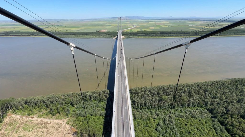 Trafic deviat la Podul suspendat de la Brăila. Restricțiile intră în vigoare pe 20 septembrie