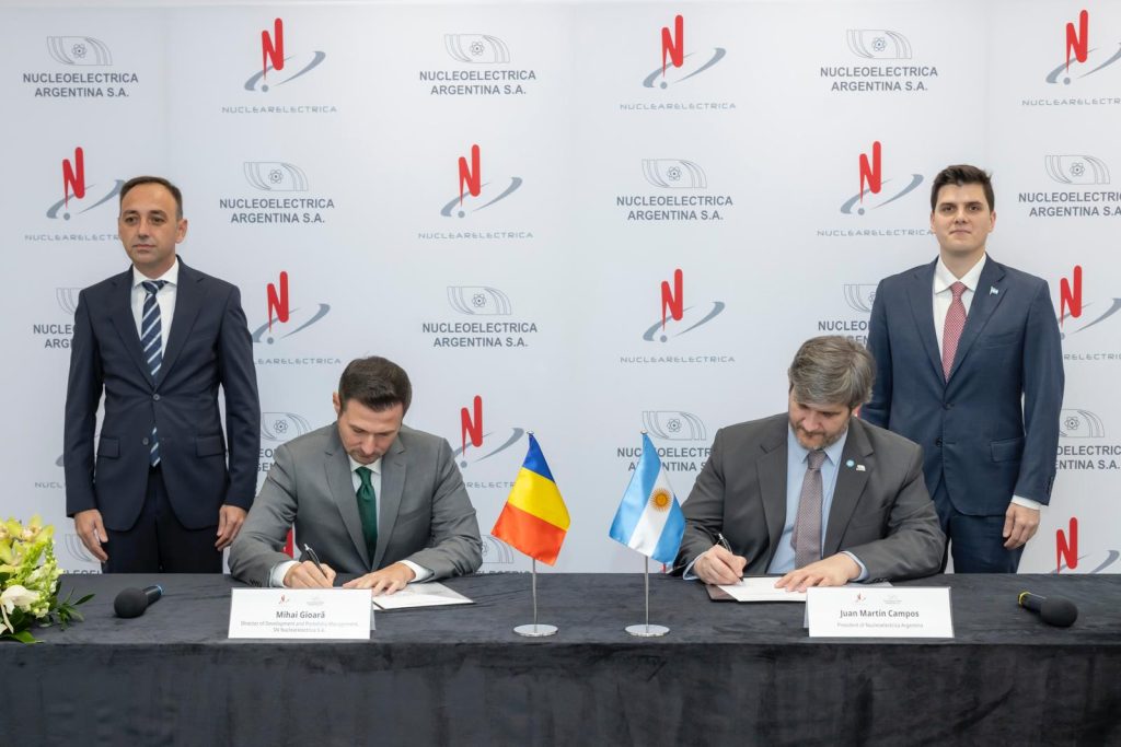 Nuclearelectrica a semnat cu omoloaga sa din Argentina un memorandum pentru cooperarare în operarea și dezvoltarea tehnologiei CANDU 6. Declarațiile viitorului director general interimar