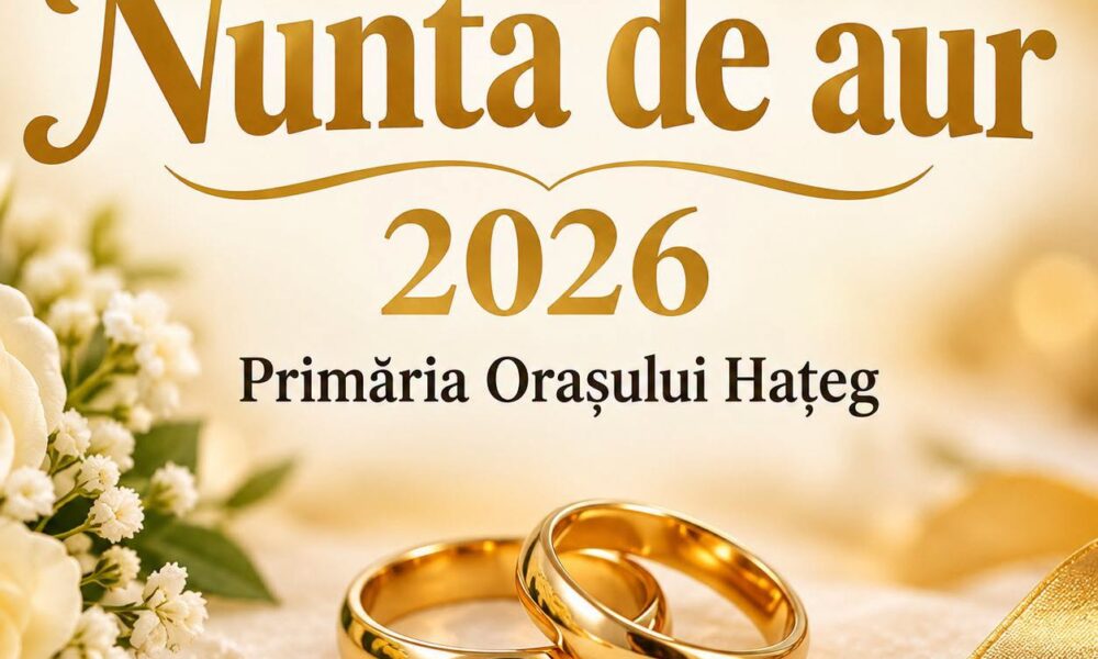 Hațegul își sărbătorește veteranii iubirii: Primăria pregătește o nouă ediție emoționantă pentru „Nunta de Aur”