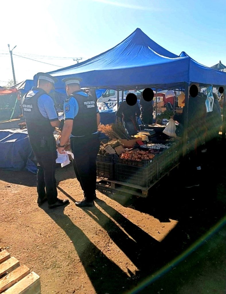 Peste 1000 de amenzi date de Poliția locală în piețele din Timișoara