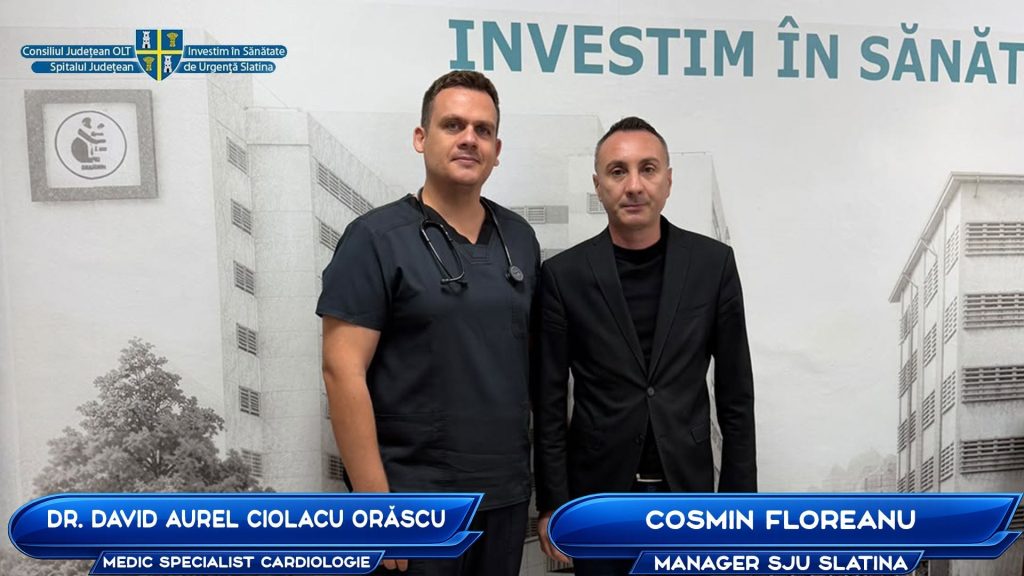 Povestea medicului care a ales Cardiologia și performanța: „Am venit la Slatina pentru că am văzut potențialul acestui spital”