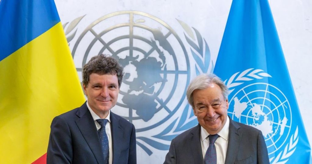 Nicușor Dan s-a întâlnit cu secretarul general al ONU înainte de Adunarea Generală. Despre ce au discutat