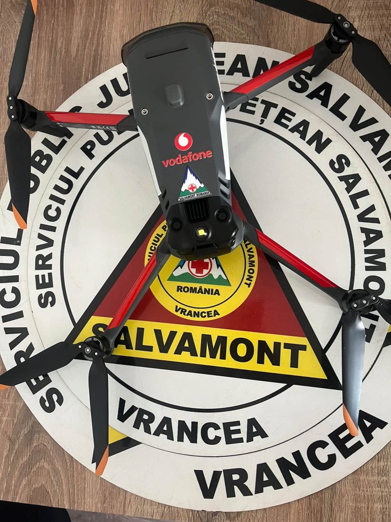 Dronă profesională pentru misiunile de căutare-salvare, în dotarea Salvamont Vrancea
