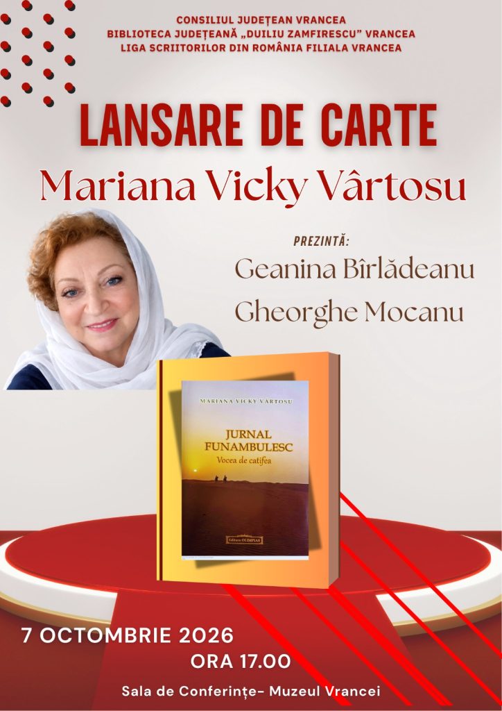 „Lansare de carte” – Mariana Vicky Vârtosu