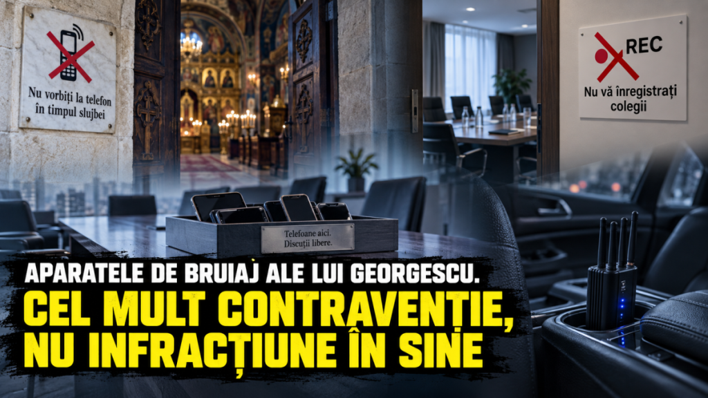 Aparatele de bruiaj ale lui Georgescu. Cel mult contravenție, nu infracțiune în sine