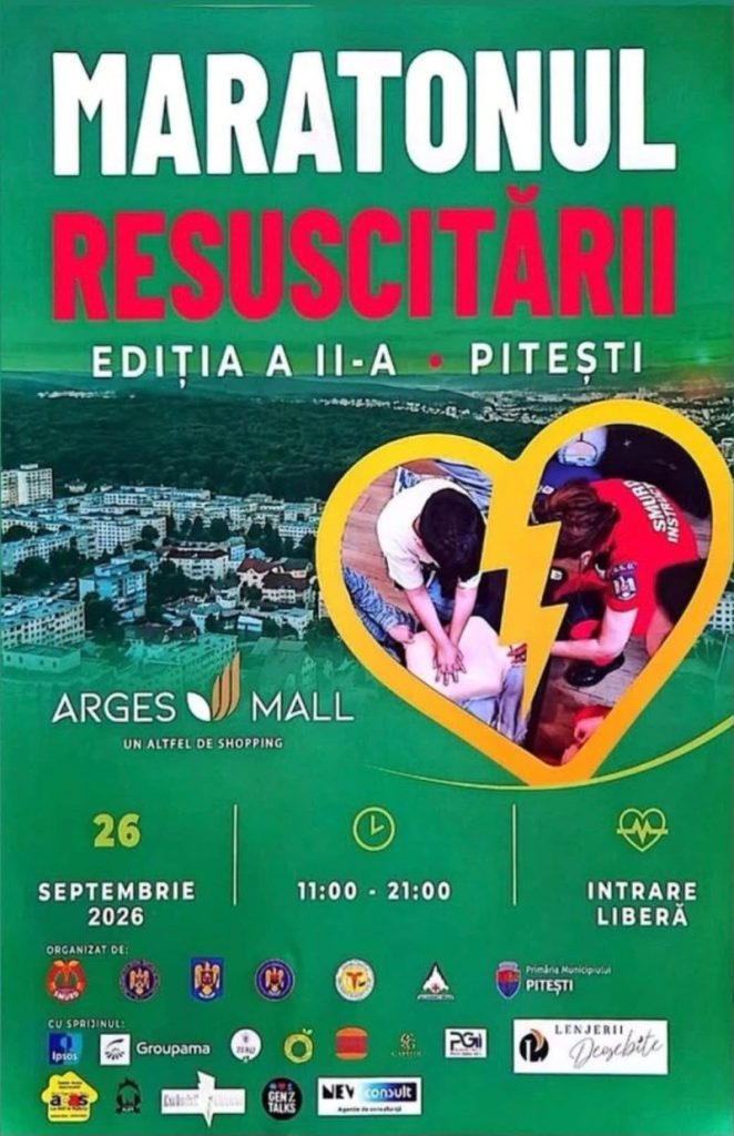 Maratonul Resuscitării, la Pitești. Înveți cum să acorzi primul ajutor