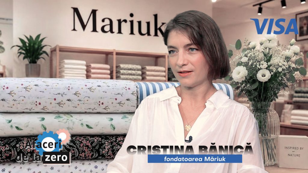 Afaceri de la Zero. Cristina Bănică a pornit Măriuk în concediul de creştere a copilului şi a transformat pasiunea pentru textile într-un business cu lenjerii de pat personalizate