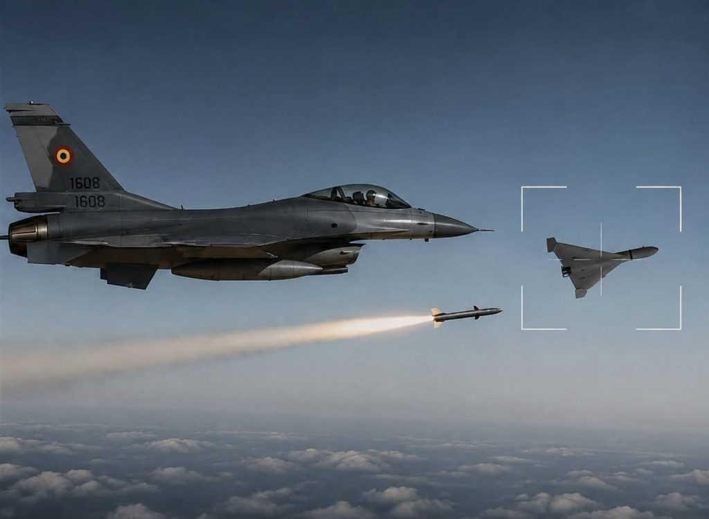 O dronă s-a prăbușit în județul Suceava. Două avioane F-16 și alte două F-18 au fost ridicate. Și la Tulcea a fost alertă de dronă