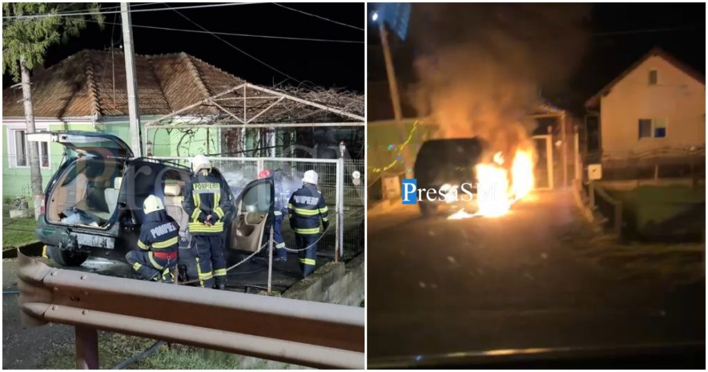 FOTO. Răzbunare după incendierea unei mașini?! Sătmărean acuzat că și-a amenințat cumnatul cu moartea