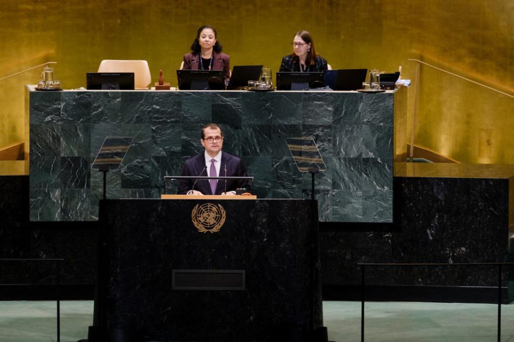 Prim-ministrul Vasile Tofan, la ONU: „Moldova poate că nu va deveni o mare putere, dar cu certitudine poate deveni o țară măreață”