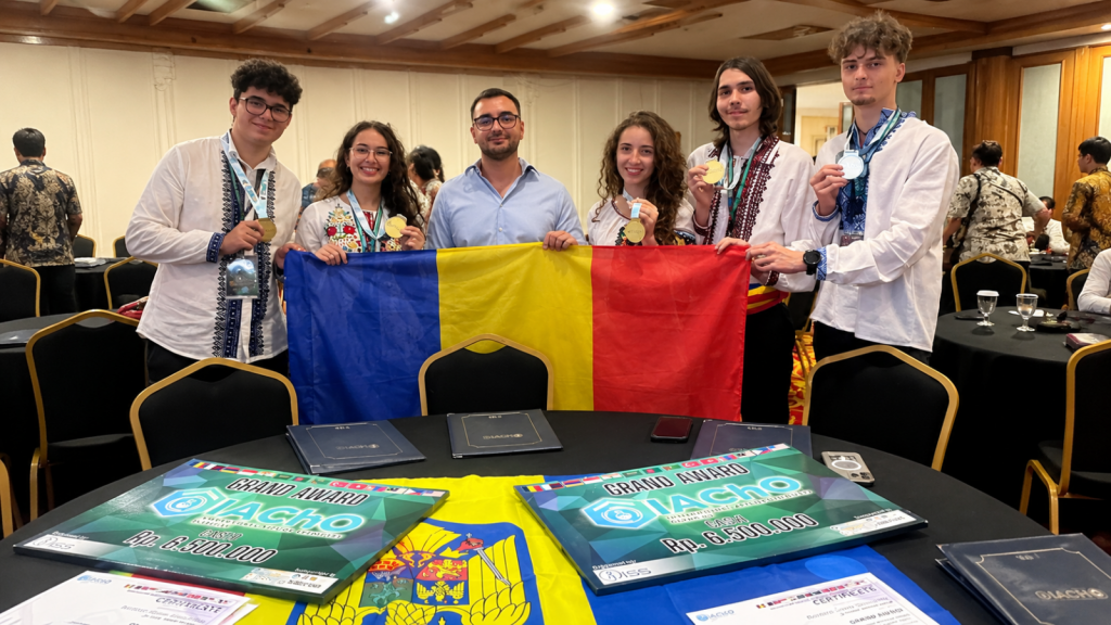 Aur pe linie pentru România! Cinci elevi, cinci medalii la Olimpiada Internațională de Chimie Aplicată