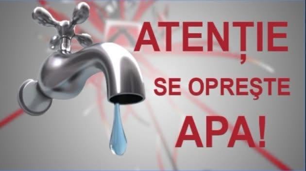 Oprirea furnizării apei potabile în municipiul Piteşti, cartier Găvana, în data de 29 septembrie