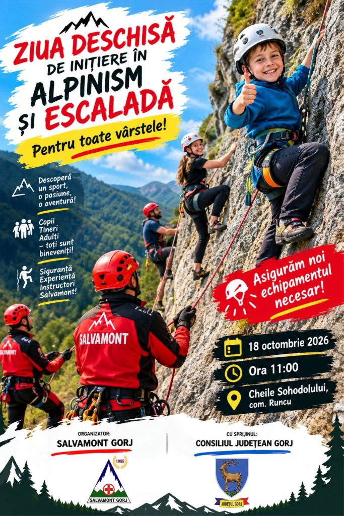 Eveniment Salvamont pe Cheile Sohodolului. ”Este o invitație adresată tuturor, indiferent de vârstă”