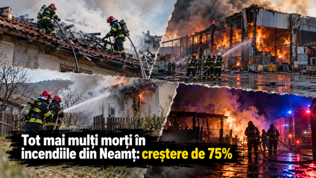Tot mai mulți morți în incendiile din Neamț: creștere de 75%