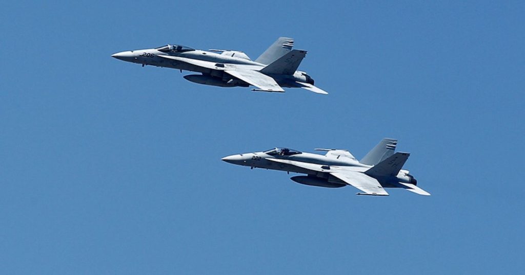 RO-Alert în Tulcea, după ce MApN a detectat o țintă aeriană în estul Ucrainei. Două F-18 spaniole, ridicate de la sol