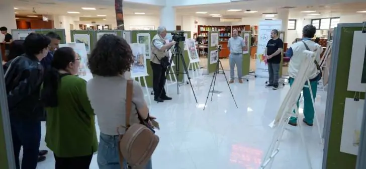 ‘România în acuarelă’ a revenit la Biblioteca UPT: 52 de artiști, 68 de lucrări și tot atâtea perspective