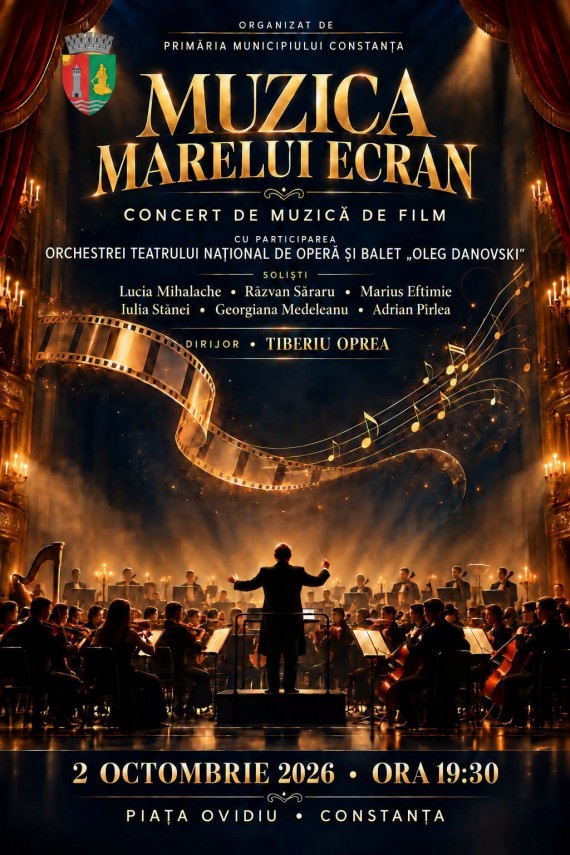 Muzica Marelui Ecran, concert live in Piata Ovidiu din Constanta