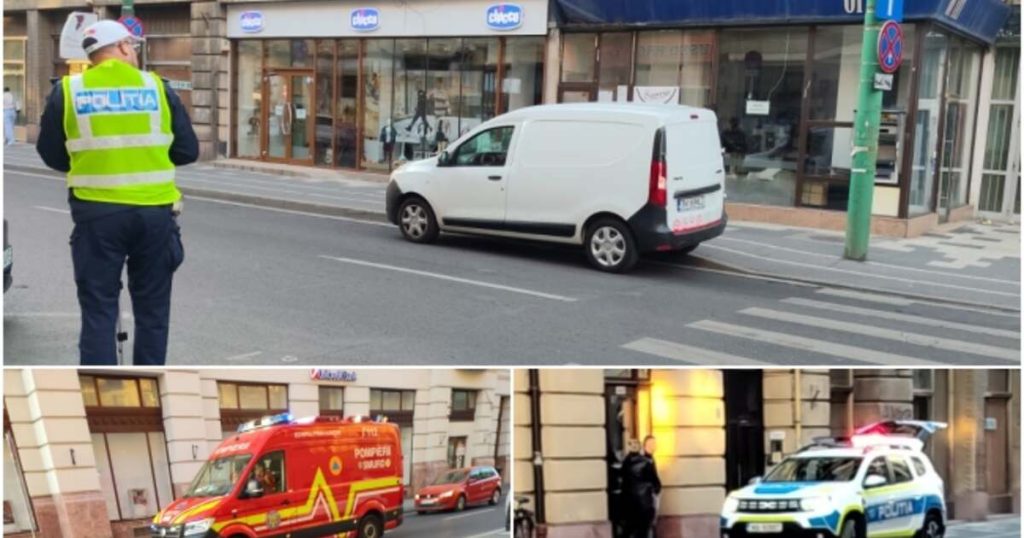 FOTO. Biciclist care a trecut pe roșu, lovit de o mașină pe bulevardul Republicii din Timișoara