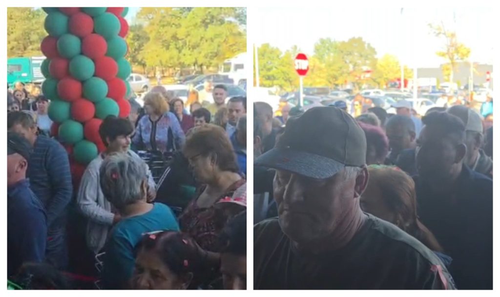 Îmbulzeală la inaugurarea unui magazin din Drobeta-Turnu Severin. Oamenii s-au călcat în picioare pentru oferte