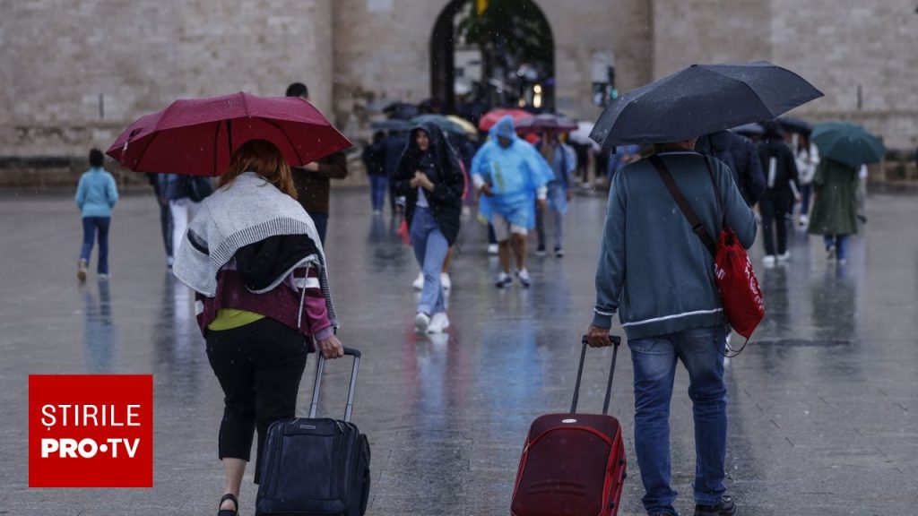 Cod roșu de precipitații abundente în regiunile Valencia și Castellón. Avertisment pentru românii care călătoresc în Spania