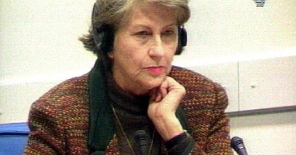 A murit Biljana Plavsic, fosta preşedintă a sârbilor bosniaci, condamnată pentru crime de război