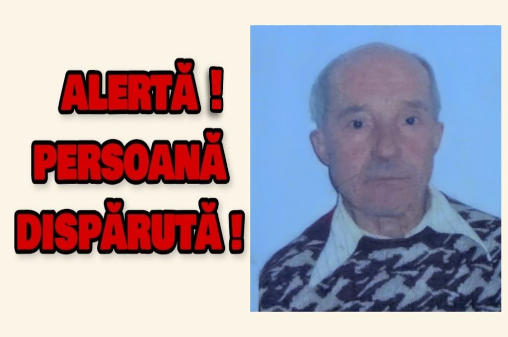 Un bărbat de 84 de ani, din Bordești, este dat dispărut