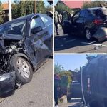 UPDATE - Argeş: Patru persoane, transportate la spital după un accident în care au fost implicate două autoturisme şi o autoutilitară, la Ţiţeşti/ Traficul pe DN 73, blocat