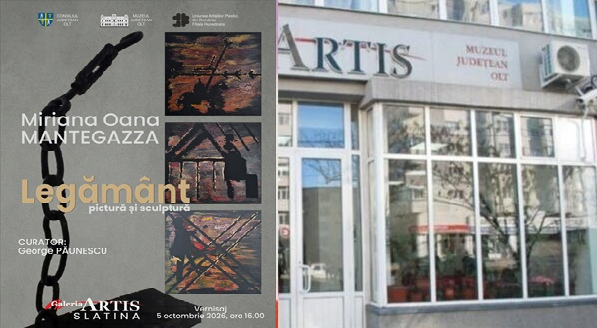 „Legământ”, expoziție de pictură și sculptură la Slatina. Vernisajul are loc luni, la Galeria Artis